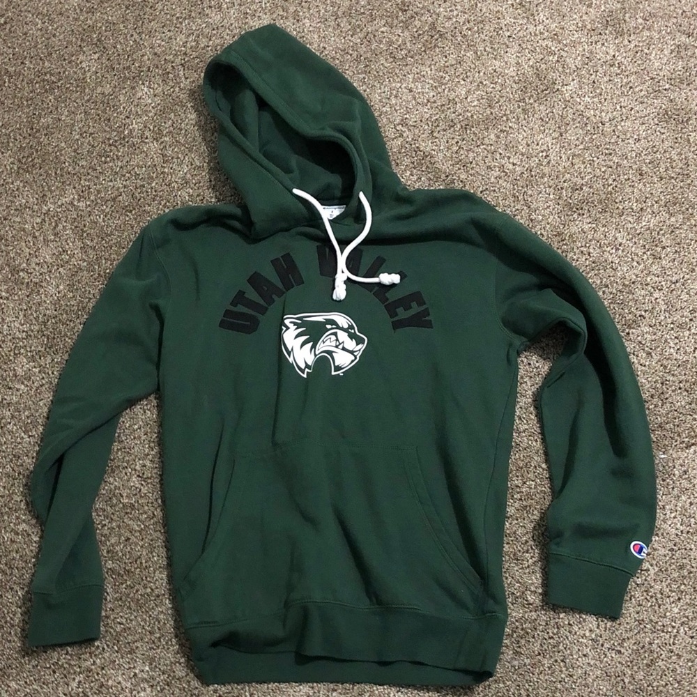 Champion Dark Green Utah Valley Pullover Hoodie